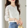 卫衣女长袖秋装白色洋气假两件春秋单穿女人味设计感上衣 商品缩略图3