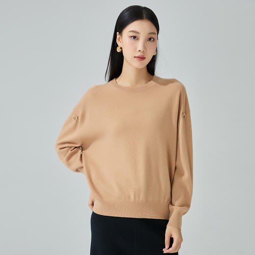 东黎 • 山羊绒女士秋冬圆领套衫 3333 商品图5