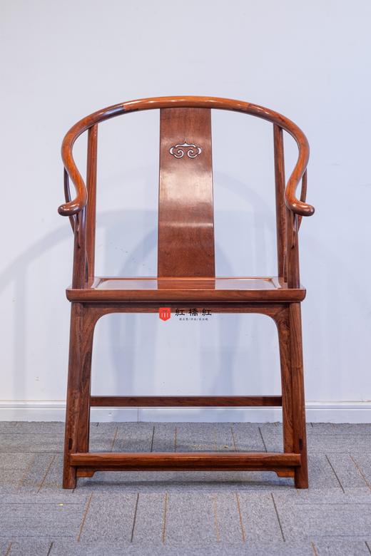 红桥红  家具严选  缅甸花梨（大果紫檀）【如意 刀牙出头 圈椅 】 商品图0