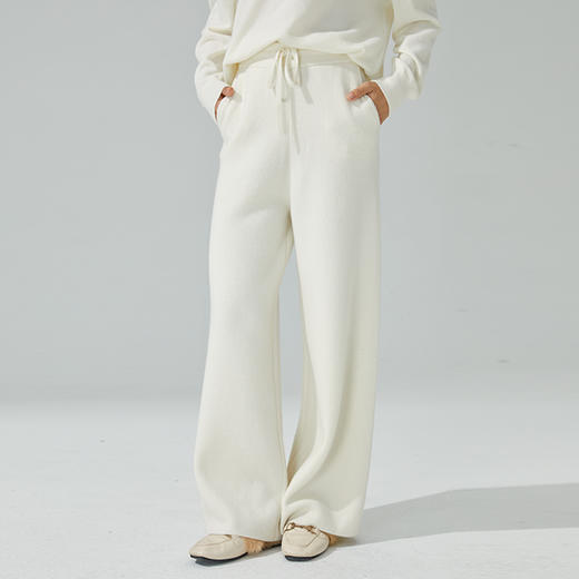 东黎 •山羊绒 女士秋冬时尚百搭宽松阔腿裤  3075 商品图2