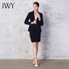 IWY/秋冬藏青色职业装套裙优雅售楼部白领西装半身裙两件套工作服C12305+S12305 商品缩略图4