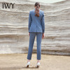 IWY/优雅西装套装女秋冬职业套裤面试正装酒店经理洋气西服外套休闲C13318+P13318ol 商品缩略图2