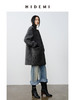 HIDEMI 艺术感卷曲长毛马海毛圆领口袋极简廓形纽扣大衣 商品缩略图4