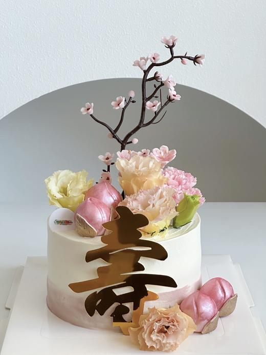 祝寿蛋糕 | 鲜果原味奶油 - 如花绚烂寿比南山 商品图0