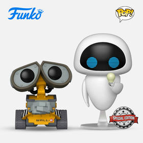 Funko POP Disney Wall-E Cooler Wall-E & Bulb Eve迪士尼瓦力伊娃限定款双人盒手办 58689