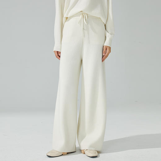 东黎 •山羊绒 女士秋冬时尚百搭宽松阔腿裤  3075 商品图4