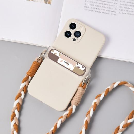 手机背夹可调节挂绳原创卡通事事如意防丢便捷情侣可背挂脖防摔绳 商品图1