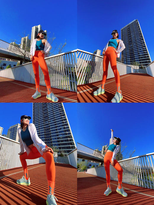 L RECNAVA [裸感空气层]芭比运动紧身高腰收腹九分裤 商品图2