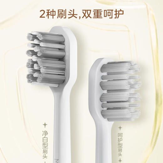 美的（Midea）S5 电动牙刷成人 声波震动 220天长续航 智能换区提醒 软毛刷头*2 情侣款 礼物 商品图3