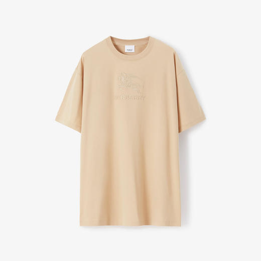 BURBERRY 巴宝莉 男士马术骑士徽标棉质圆领短袖T恤 卡其色 8072749 A7405 商品图0