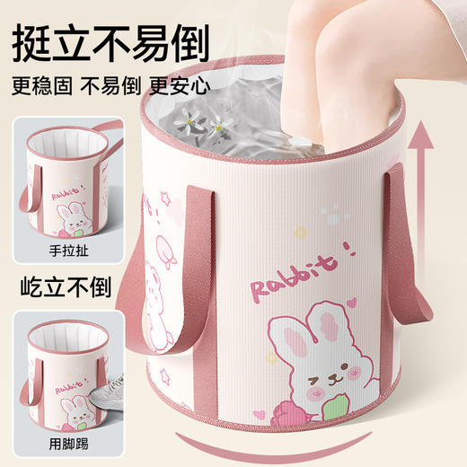 【解脱双脚疲惫！可折叠泡脚袋洗脚盆】轻盈便携，随心洗浸。舒适且保温，放松身心，宿舍、家庭、旅行，随处浸泡，保温泡脚桶宿舍深桶过小腿家用便携式足浴器 商品图1