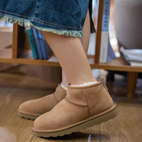 优选丨【隆丰起程--周冬雨同款女款】起程QICHENG限量MINI皮毛一体女士雪地靴SW0W215YW