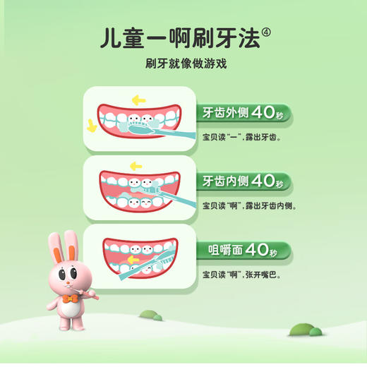 美的（Midea）YE1  儿童电动牙刷 声波震动 专业防蛀 软毛护龈 可充电 三种模式 智能定时 （适用3-12岁） 商品图5