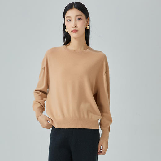 东黎 • 山羊绒女士秋冬圆领套衫 3333 商品图7