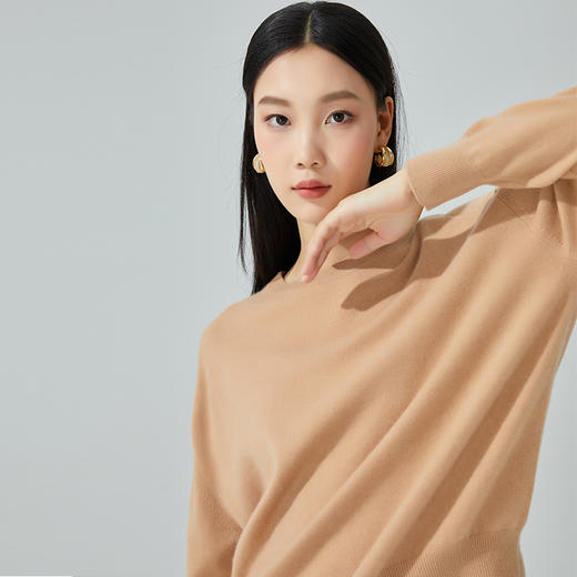 东黎 • 山羊绒女士秋冬圆领套衫 3333 商品图4