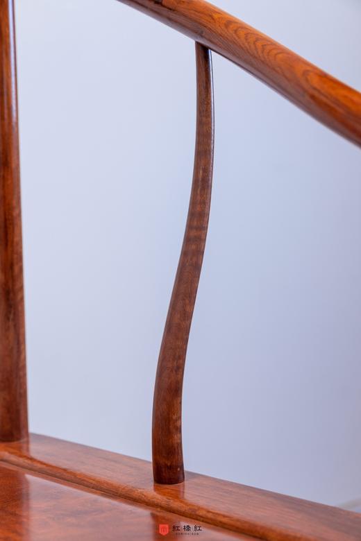 红桥红  家具严选  缅甸花梨（大果紫檀）【如意 刀牙出头 圈椅 】 商品图3