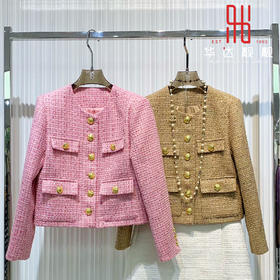 女装24秋冬新款精品小香风中古款外套2239-W808▲