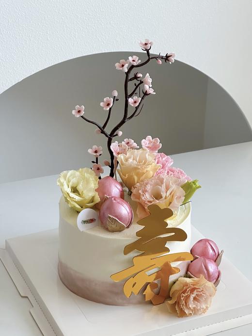 祝寿蛋糕 | 鲜果原味奶油 - 如花绚烂寿比南山 商品图1