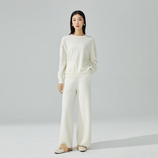 东黎 • 山羊绒女士秋冬圆领套衫 3333 商品图10