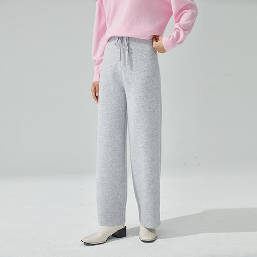 东黎 •山羊绒 女士秋冬时尚百搭宽松阔腿裤  3075 商品图3