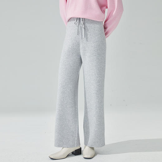 东黎 •山羊绒 女士秋冬时尚百搭宽松阔腿裤  3075 商品图0