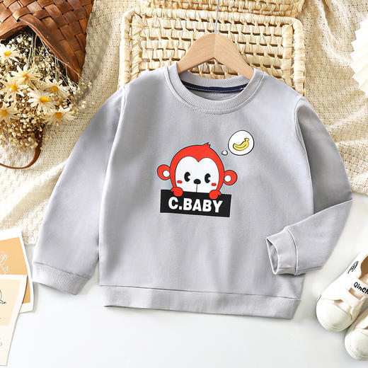 【69.9/任选两件！】童装秋款洋气上衣宝宝，卫衣儿童秋装外衣，炫酷的印花图案，多款选择，彰显洋气品味。舒适面料lm 商品图4