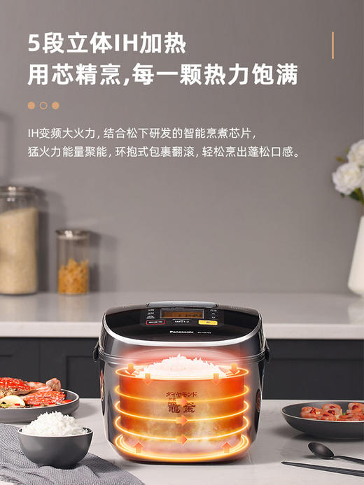 【Panasonic/松下】电饭煲日本原装进口3L家用智能多功能IH加热HCC107 商品图0