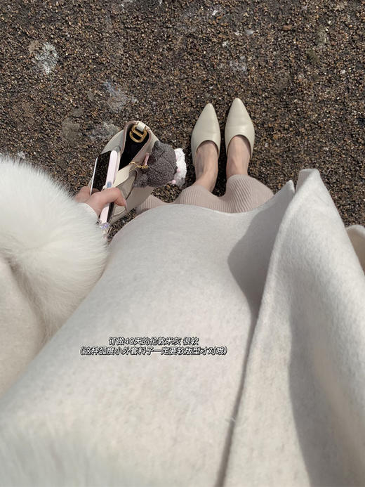 金蘑菇菇 伦敦甜心/娇贵少女氛围 狐狸毛毛领外套 商品图9