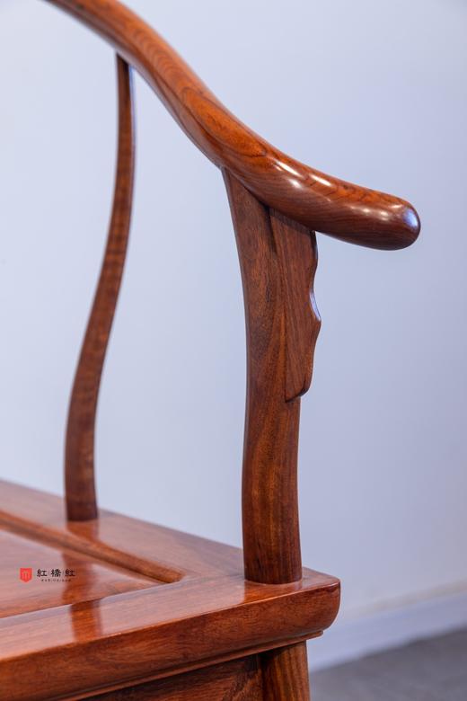 红桥红  家具严选  缅甸花梨（大果紫檀）【如意 刀牙出头 圈椅 】 商品图4