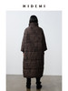 HIDEMI 格纹正反两面穿不对称极简oversize长款厚款大棉服保暖大衣 商品缩略图2