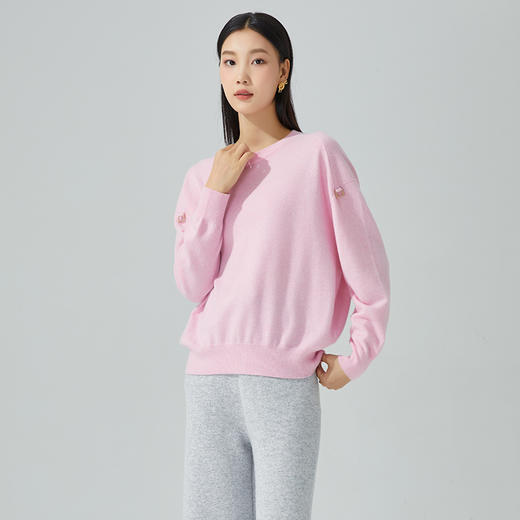 东黎 • 山羊绒女士秋冬圆领套衫 3333 商品图2
