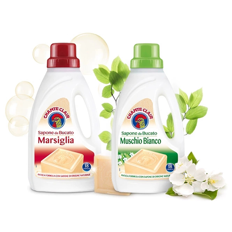 📚【开学新装备】【去污强，易漂洗】大公鸡管家洗衣液(白苔香绿）(马赛香红） 1000ml*2瓶