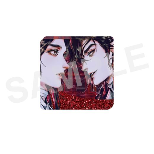 《天官赐福》漫画 鬼城重逢 双人流沙杯垫 商品图0