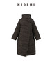 HIDEMI 格纹正反两面穿不对称极简oversize长款厚款大棉服保暖大衣 商品缩略图11