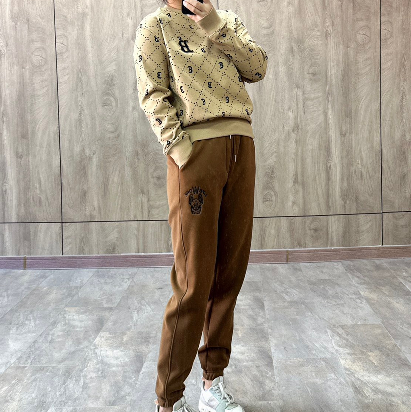 【孤品 捡漏】法斗原单无吊牌 加绒卫裤