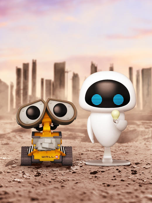 Funko POP Disney Wall-E Cooler Wall-E & Bulb Eve迪士尼瓦力伊娃限定款双人盒手办 58689 商品图1