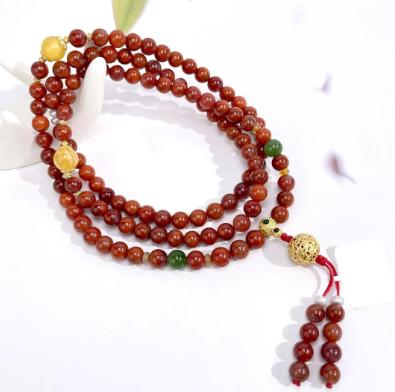 S925南红玛瑙7mm项链多样性 商品图0
