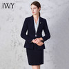 IWY/秋冬藏青色职业装套裙优雅售楼部白领西装半身裙两件套工作服C12305+S12305 商品缩略图0