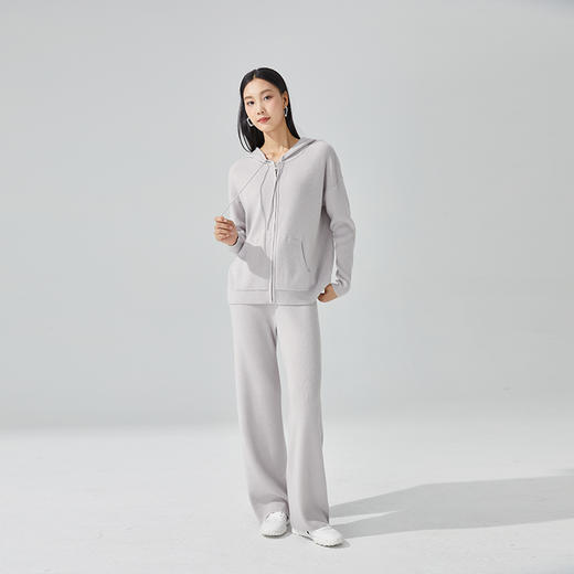 东黎 • 小山羊绒女士秋冬运动连帽休闲开衫 21BBC38 商品图3