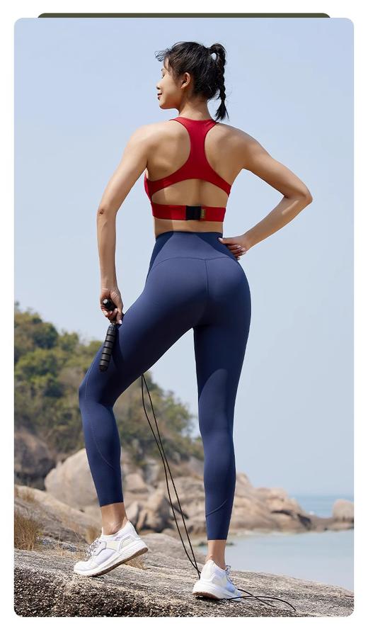 L RECNAVA [裸感空气层]芭比运动紧身高腰收腹九分裤 商品图6