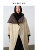 HIDEMI 格纹正反两面穿不对称极简oversize长款厚款大棉服保暖大衣 商品缩略图4