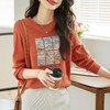 卫衣女长袖秋装新款洋气春秋款学生韩版宽松圆领设计感上衣 商品缩略图3
