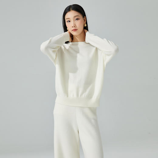 东黎 • 山羊绒女士秋冬圆领套衫 3333 商品图9