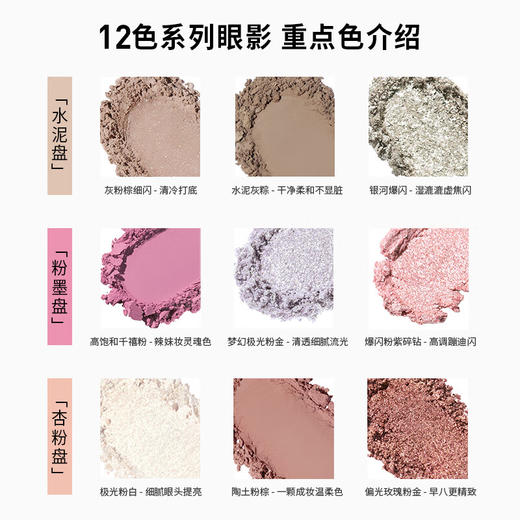 【品牌热卖】3CE12色眼影盘水泥盘RAW NEUTRALS # 商品图3