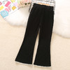 【加绒喇叭裤！一体绒面料】女童加绒裤子秋冬款洋气时髦，采用加绒设计，能够有效保暖 时髦的微喇叭设计呼应着流行潮流，洋气的风格让小公主们瞬间成为时尚焦点lm 商品缩略图7