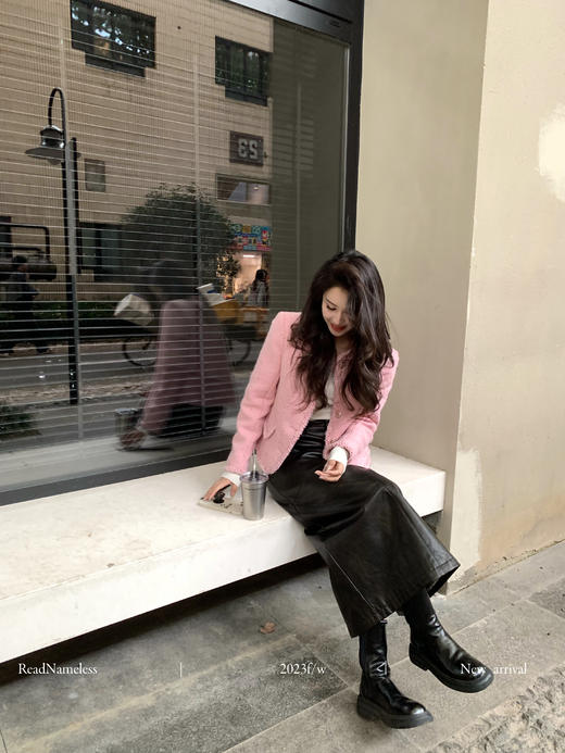 Read Nameless /粉织条小香+一步马皮裙 商品图2