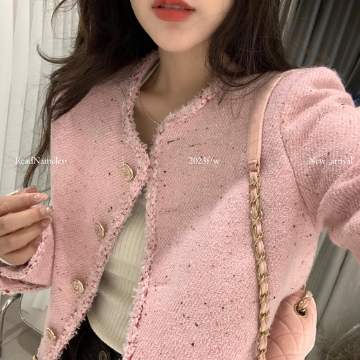 Read Nameless /粉织条小香+一步马皮裙 商品图6