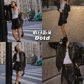 新品上身 | 都市漫步，皮革套装上身；人群中脱颖而出✨
