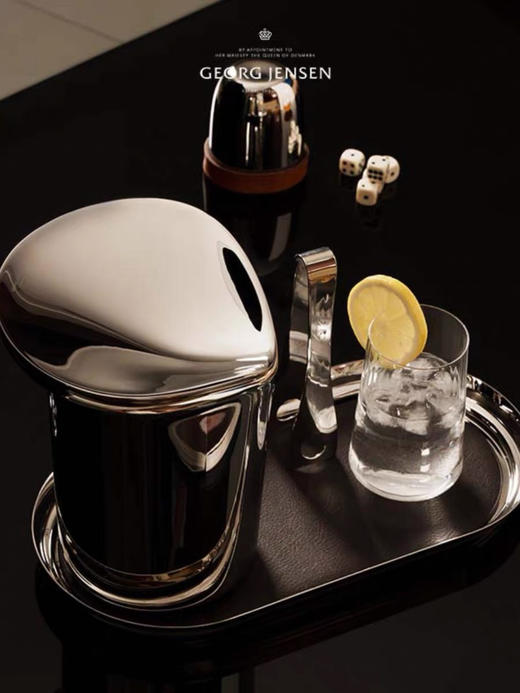 Georg Jensen乔治杰生不锈钢冰桶香槟桶红酒具冰镇啤酒冰块夹家用 商品图1