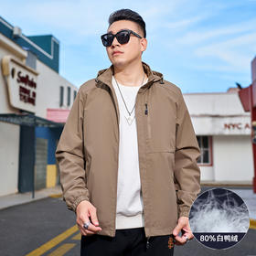 【可拆卸马甲内胆】【新款DMH】大依优型大码三合一羽绒服两件套外套可脱卸帽男宽松加肥加大码上衣夹克冲锋衣